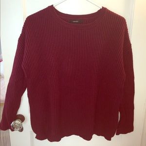 Oversized knit sweater